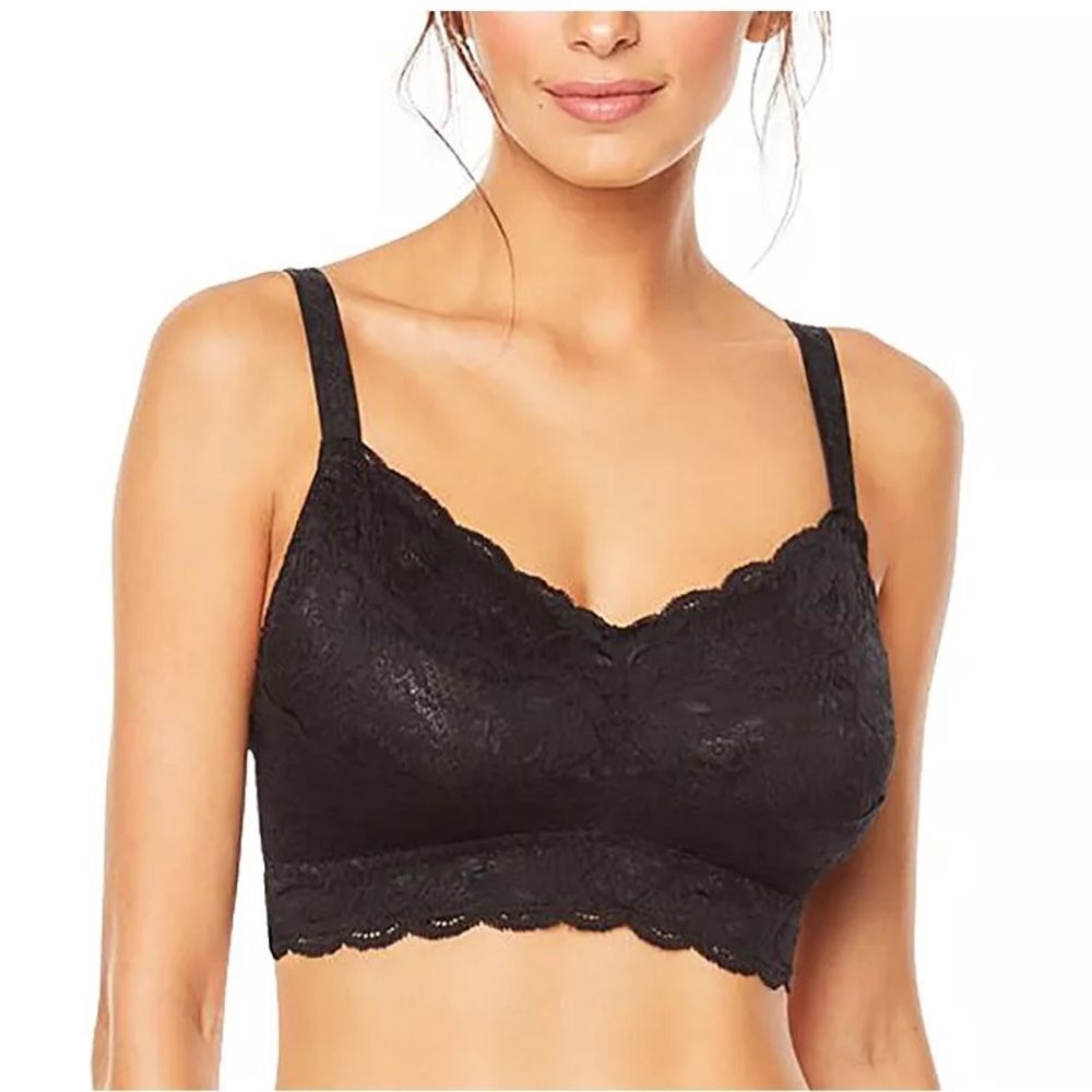 Cosabella Never Say Never Curvy Sweetie Soft Bra Black Lace XL